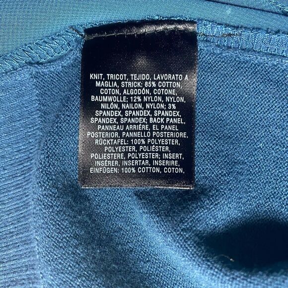 Anthropologie Moth Backstory‎ Dark Teal Pullover Sweater Pleated Back Size S - Picture 10 of 12